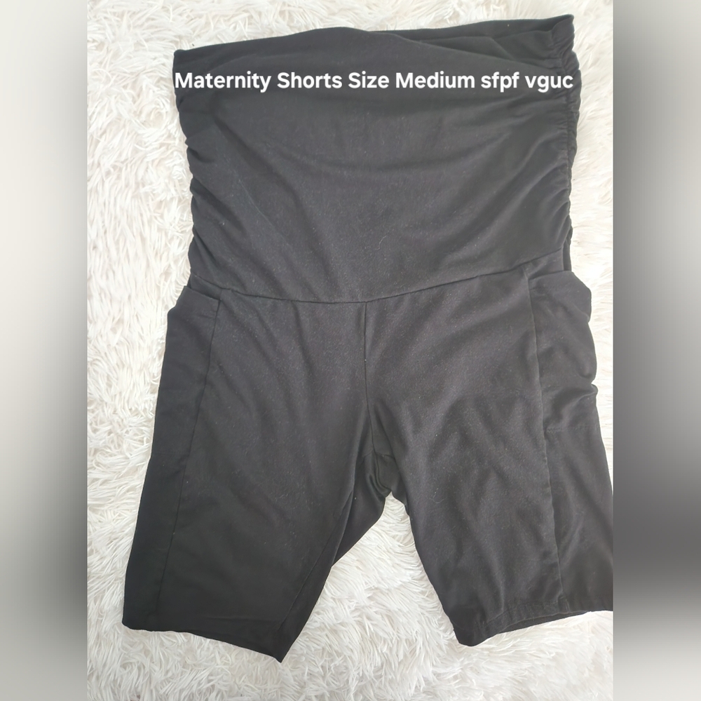 Black Maternity Shorts